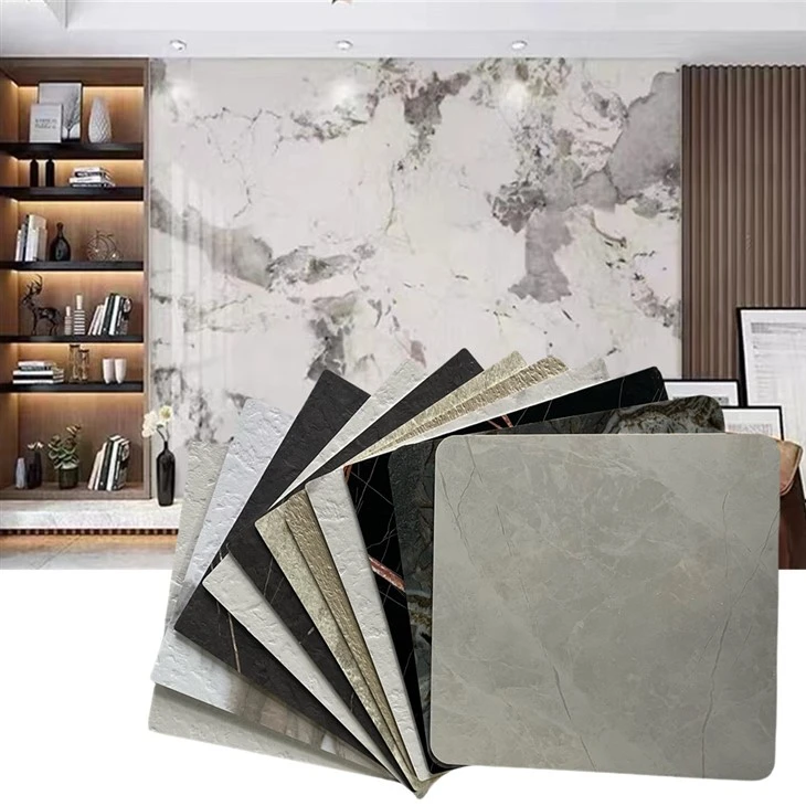 Marble PVC miray panèl