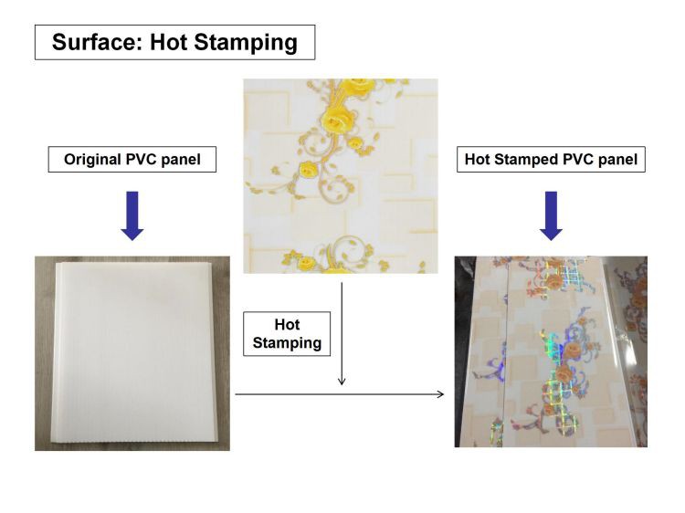 hot stamping for PVC ceiling cladding hot stamping for PVC ceiling cladding