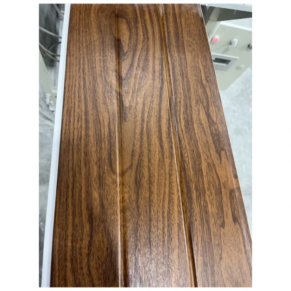 two groove wood texture pvc ceiling panel