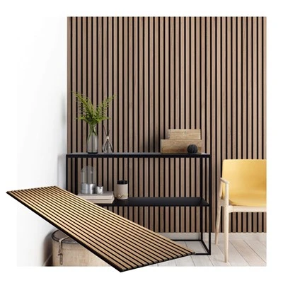 Panno acoustic bwa slat